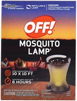 SC Johnson 76087 Mosquito Repellent Lamp, Liquid, 100 sq-ft 