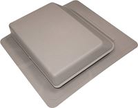 Duraflo 6065G Roof Vent, 17.247 in OAW, 61 sq-in Net Free Ventilating Area, Polypropylene, Gray 