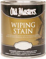 Old Masters 11804 Oil Based Wiping Stain, 1 qt Can, 500 sq-ft/gal, 118 Dark Mahogany 