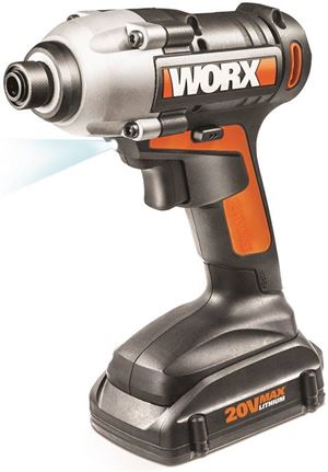 WORX WX290L Impact Driver, Battery Included, 20 V, 1.5 Ah, 1/4 in Drive, 3000 ipm, 2500 rpm Speed
