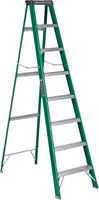 Louisville FS4008 Commercial Step Ladder, 225 lb, 3 in Non-Conductive Rail 