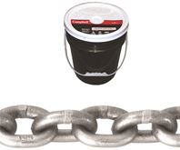 Campbell 0181423 High-Test Chain, 1/4 in, 150 ft L, 2600 lb Working Load, 43 Grade, Carbon Steel, Zinc 