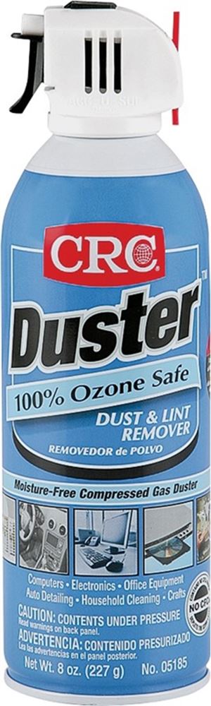 CRC Duster 05185 Dust and Lint Remover, Liquefied Gas Aerosol Can, Mild Petroleum, Clear, Pack of 12