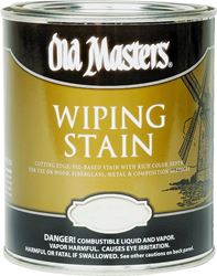 Old Masters 12004 Oil Based Wiping Stain, 1 qt Can, 500 sq-ft/gal, 120 Dark Walnut 