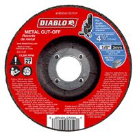 Diablo DBD045125701F Depressed Center Type 27 Cut-Off Disc, 4-1/2 in Dia, 7/8 in, 13280 rpm, Aluminum Oxide Blend 