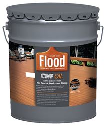 Flood CWF FLD447 Wood Finish, Clear, Liquid, 5 gal, Can 