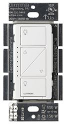 Lutron Caseta PD-6WCL-WH-R Smart Lighting Dimmer, 1 -Pole, 120 V, 434 MHz, White 