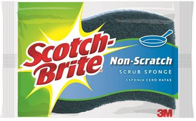 Scotch-Brite 521 Scrub Sponge, 4.4 in L, 2.6 in W, Blue 