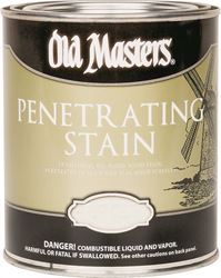 Old Masters 41416 Traditional Penetrating Stain, 0.5 pt Can, 500 sq-ft/gal, 414 Pickling White 