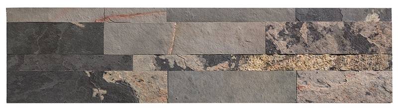 Aspect A9081 Wall Tile, Natural Stone, Gray/Medley Slate, Pack of 5 