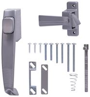 ProSource 47015-U-PS Pushbutton Latch, Zinc, Aluminum, 5/8 to 1-1/2 in Thick Door, 5/8 in Backset 