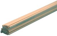 Midwest Products 4022 Craft Wood Strip, 24 in L, 1/16 in W, 1/16 in Thick, Basswood, Pack of 60 