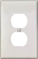 WALL PLATE 1GNG DPLX RECPT WHT, Pack of 25 