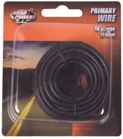 Road Power 55667133/14-1-11 Electrical Wire, 14 AWG Wire, 25/60 VAC/VDC, Copper Conductor, Black Sheath, 17 ft L 