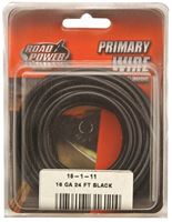 Road Power 55666633/16-1-11 Electrical Wire, 16 AWG Wire, 1-Conductor, 25/60 VAC/VDC, Copper Conductor, Black Sheath 