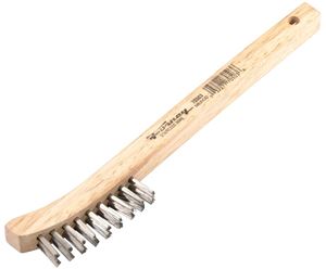 Forney 70503 Scratch Brush, 0.006 in L Trim, Stainless Steel Bristle