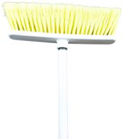 Chickasaw #21 Household Broom, 10 in Sweep Face, Fiber Bristle, Yellow Bristle, Metal Handle 