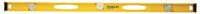 Stanley 42-324 I-Beam Level, 24 in L, 3-Vial, 1-Hang Hole, Non-Magnetic, Aluminum, Black/Yellow 