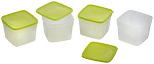 Arrow Plastic 4305 Storage Container, 1.5 pt Capacity, Plastic, Clear, 4-1/4 in L, 4-1/4 in W, 6-1/4 in H