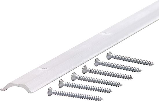 M-D 70276 Cove Moulding with Screw, Aluminum, Silver