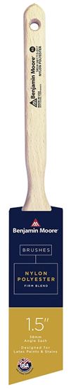 Benjamin Moore U61715-017 Paint Brush, Firm Brush, 2-7/16 in L Bristle, Nylon/Polyester Bristle, Angle Sash Handle