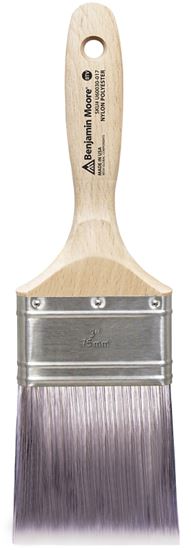 Benjamin Moore U60030-017 Paint Brush, Firm Brush, Nylon/Polyester Bristle, Beavertail Handle