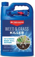 BioAdvanced 704198A RTU Weed and Grass Killer, Liquid, Light Blue, 1 gal Bottle 