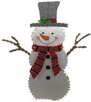 Hometown Holidays 72701 Prelit 3D Snowman, Velvet, 65 in H