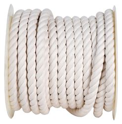 Koch 5322445 Rope, 3/4 in Dia, 100 ft L, 3/4 in, Cotton, White 