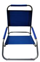 Seasonal Trends F2S018-BLUE Beach Chair, 18.1 in W, 23 in D, 21.65 in H, Steel Frame, Sliver Frame  6 Pack