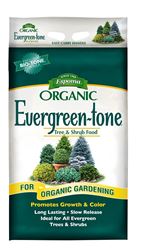 Espoma Evergreen-tone ET18 Organic Plant Food, 18 lb, Bag, 4-3-4 N-P-K Ratio 