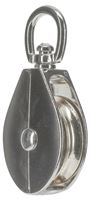 National Hardware N100-296 Pulley, 1/2 in Rope, 55 lb Working Load, 1/2 in L x 1-15/16 in H Sheave, Nickel