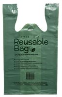 R3 T59021 Reusable Bag, 20.65 L Capacity, HMW-HDPE/LLDPE/PCR, Green 