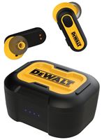 DeWALT Pro-X1 190 2092 DW2 Jobsite True Earbuds, 5.0 Bluetooth, Black/Yellow