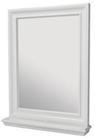CRAFT + MAIN Cherie Series CHWM2430 Framed Mirror, Rectangular, 24 in W, 30 in H, Wood Frame, White Frame, Wall Mounting