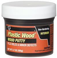 DAP Plastic Wood 21266 Wood Putty, Paste, Mild, Pleasant, Ebony, 3.7 oz  6 Pack