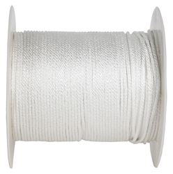 Koch 5220444 Paracord, 1/8 in Dia, 1000 ft L, 133 lb Working Load, Nylon, White 