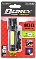 Dorcy Ultra HD Series 41-4380 Flashlight and Area Light, Lithium-Ion, Rechargeable Battery, 100 Lumens Lumens, Black