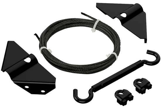 National Hardware N166-004 Anti Sag Gate Kit, Steel, Black