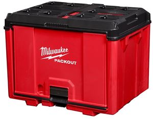 Milwaukee PACKOUT 48-22-8445 Tool Cabinet, 50 lb, 20 in OAW, 15 in OAH, 15 in OAD, Polymer, Black/Red