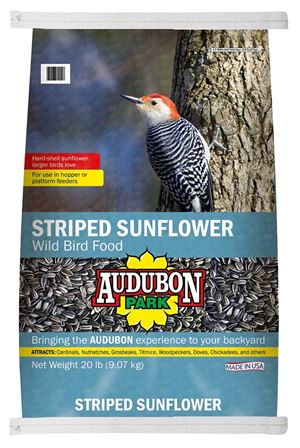 Audubon Park 12554 Striped Sunflower Seed, 20 lb
