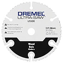 DREMEL US500-01 Cutting Wheel, 4 in Dia, 0.3 in Thick, 3/8 in Arbor, Carbide Abrasive