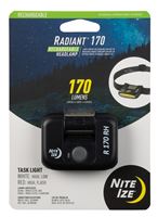 Nite Ize Radiant R170RH-01-R7 Rechargeable Headlamp, Lithium-Ion Battery, LED Lamp, 170 Lumens, 2 hr Run Time, Black