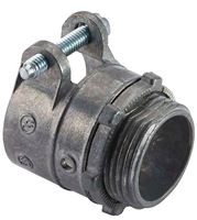 Halex 20420 Squeeze Connector, 3/8 in, Zinc-Plated