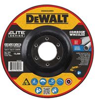 DeWALT ELITE Series DW8904COMBO Cutting Wheel, 4-1/2 in Dia, 0.093 in Thick, 7/8 in Arbor, 24 Grit, Ceramic Abrasive