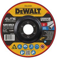 DeWALT ELITE Series DW8910COMBO Cutting Wheel, 5 in Dia, 0.093 in Thick, 7/8 in Arbor, 24 Grit, Ceramic Abrasive