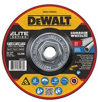 DeWALT ELITE Series DW8911COMBOH Cutting Wheel, 5 in Dia, 0.093 in Thick, 5/8-11 Arbor, 24 Grit, Ceramic Abrasive
