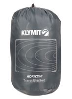 Klymit 13HTGY01C Travel Blanket, 80 in L, 58 in W, Polyester/Synthetic, Gray