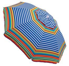 Rio Brands UB78-2002PK5 Tilt Umbrella, 6 ft W Canopy, Steel Frame, Polyester Fabric  5 Pack 