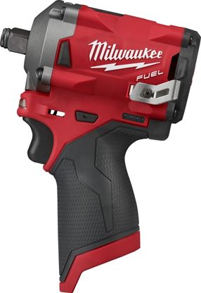 Milwaukee M12 FUEL 2555-20 Stubby Impact Wrench, Tool Only, 12 V, 1/2 in Drive, Square Drive, 0 to 3200 ipm